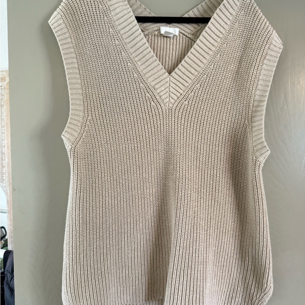 Women's H&M Cream Sweater Vest